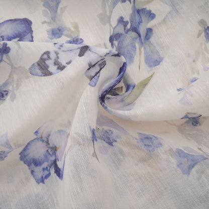 Blandine floral-print flared chiffon mini dress