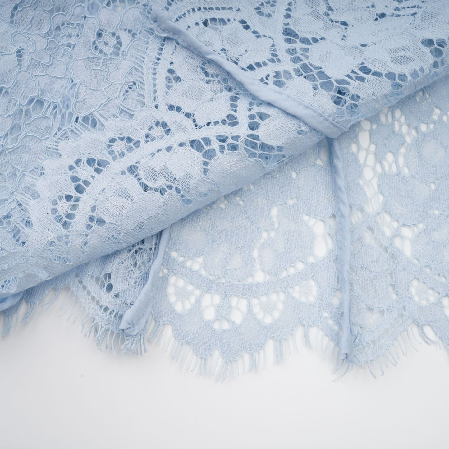 Audrey blue floral-lace boned midi dress