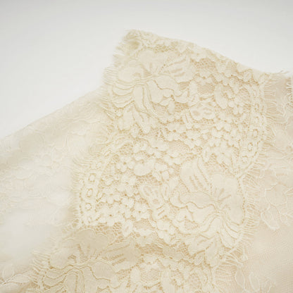 Éliane polka-dot lace-embroidered midi dress