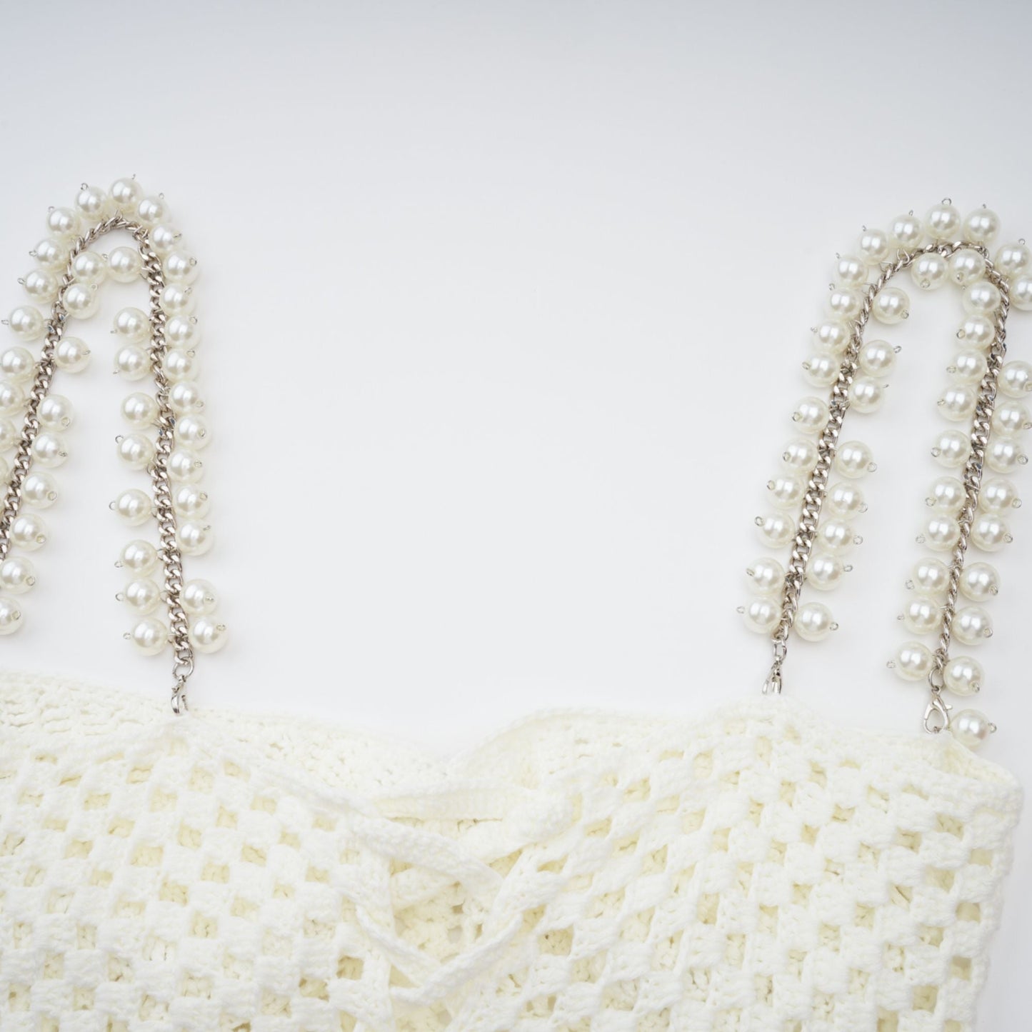 Prunelle Crochet Knit Two-Piece Top and Skirt Set