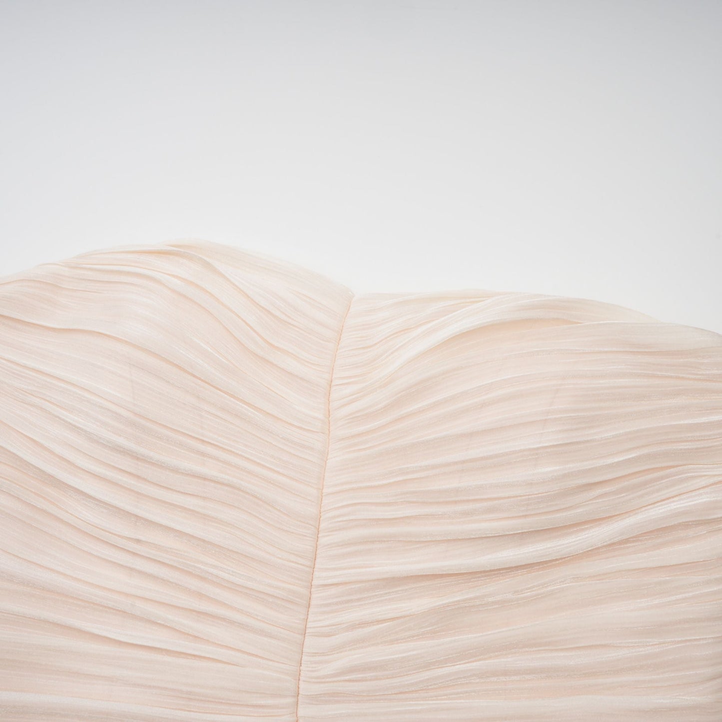 Céleste neutrals ruffled pleated maxi dress
