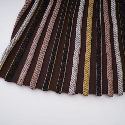 Phoebe Brown Vertical Stripe Knit Midi Dress