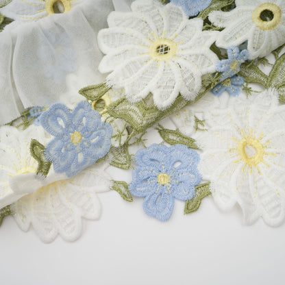 Clémence floral embroidered midi dress