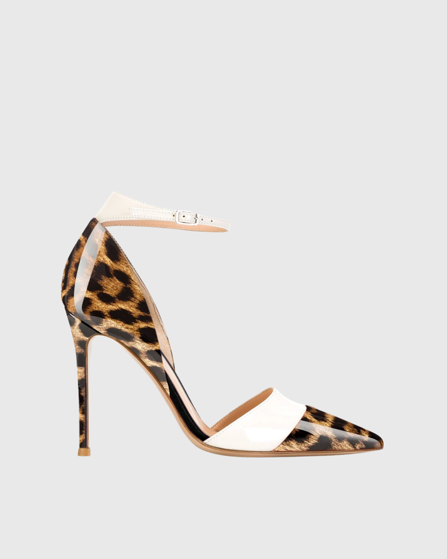 Ella Leopard Print Panel Pumps