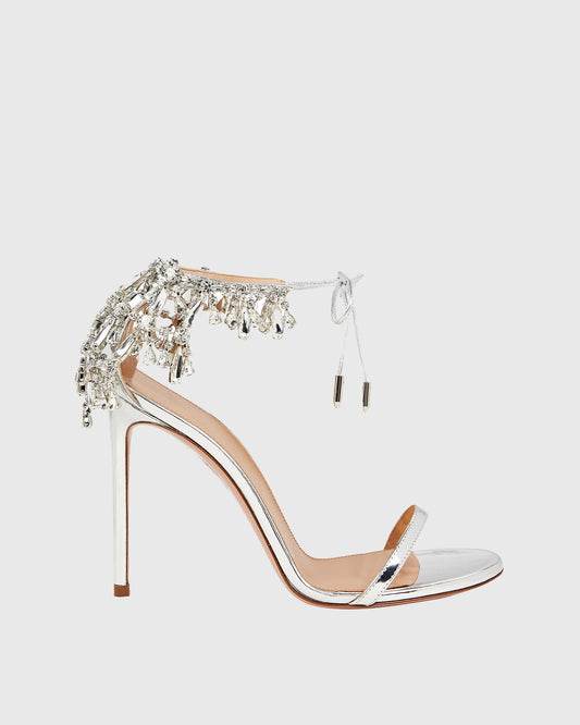 Eugenia Crystal Fringe Strap Sandals