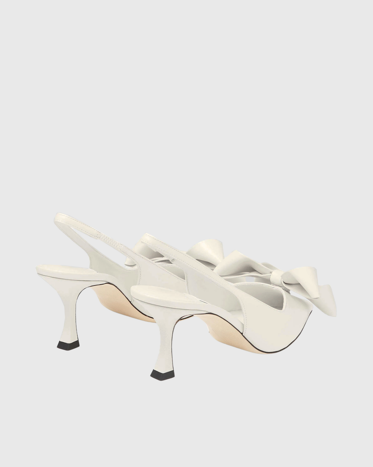 Flo Flower Slingback Pumps In White