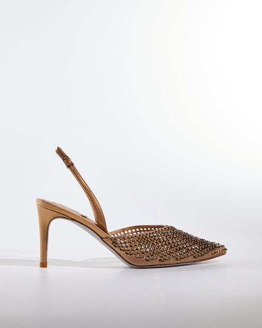 Karla Rhinestone Cutout Pumps