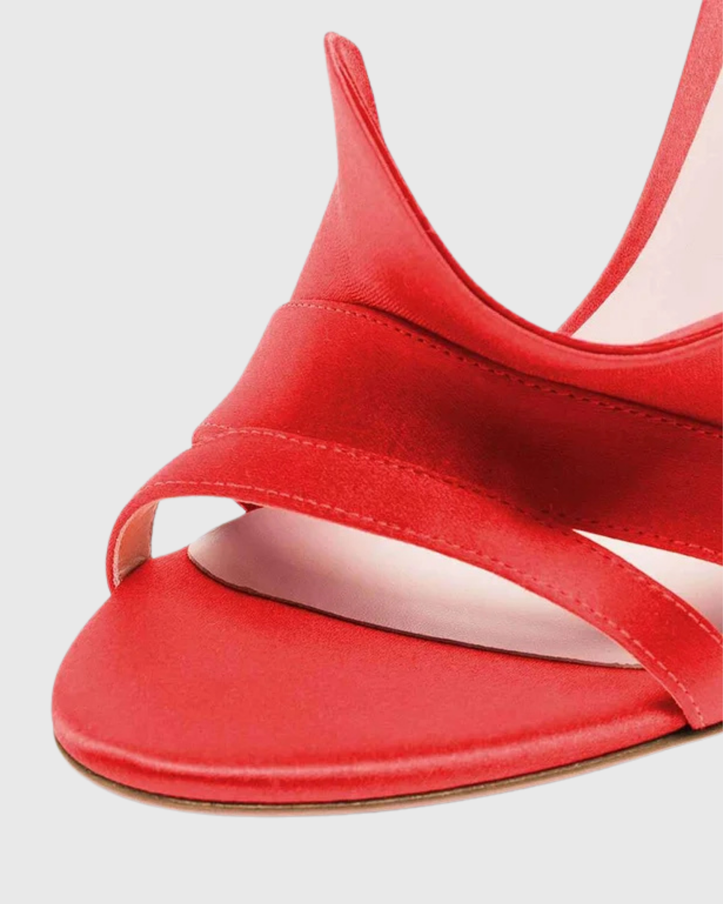 Laila Petal Strap Sandals In Red