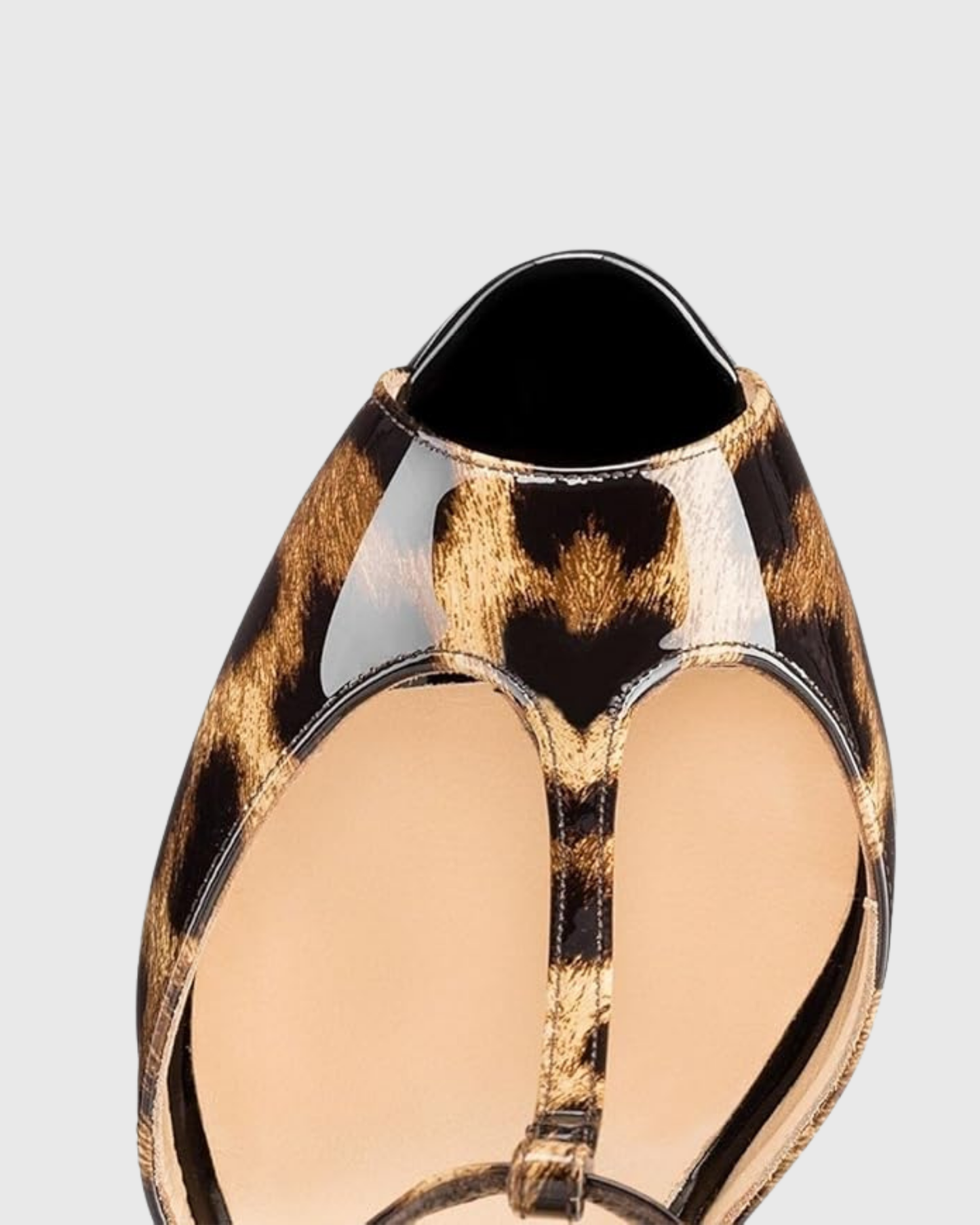 Lucy Leopard Print Strap Sandals