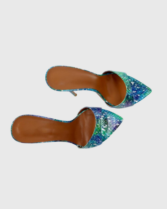 Mel Starry Snake Print Slippers