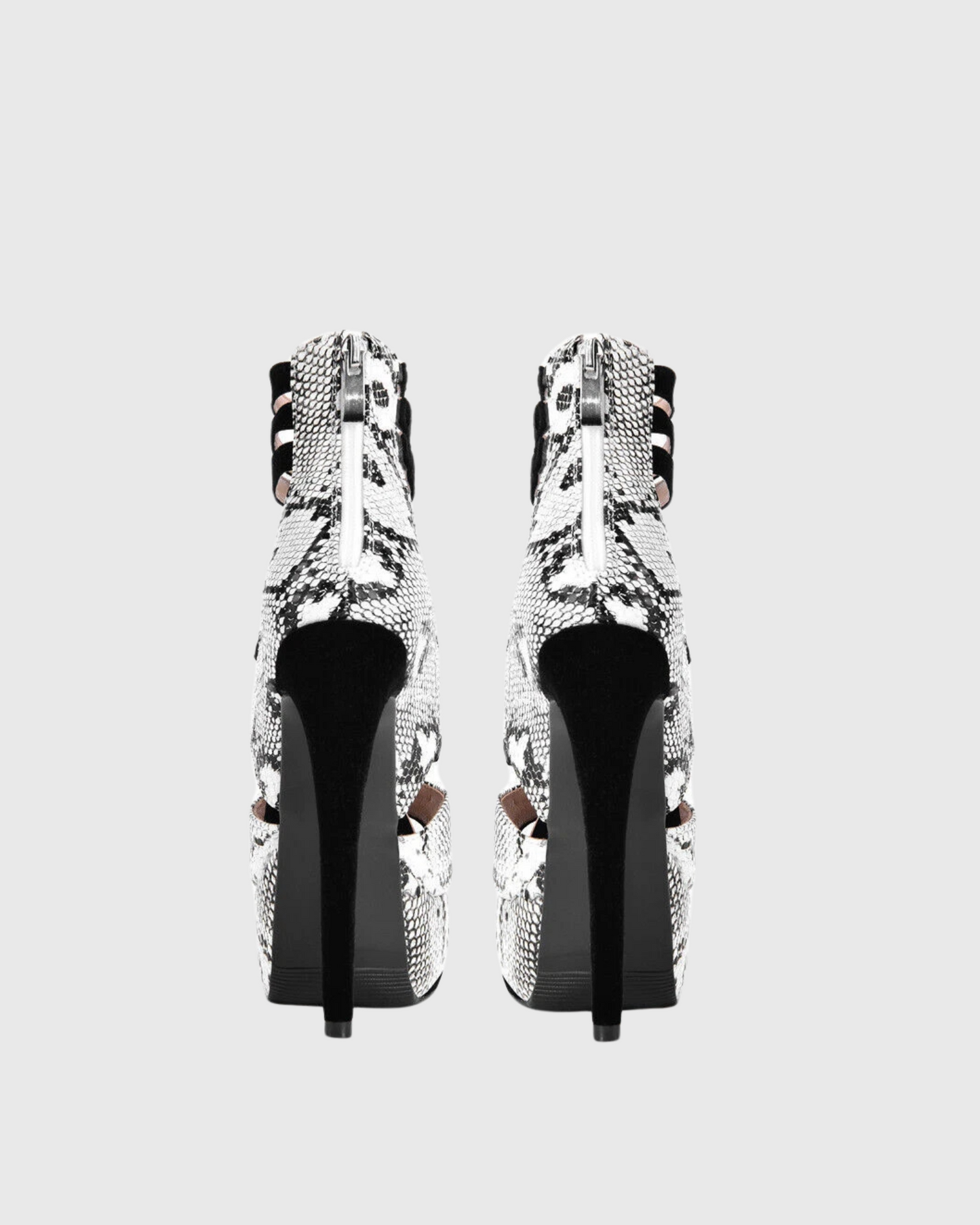 Mira Snake Print Strap Platform Sandals