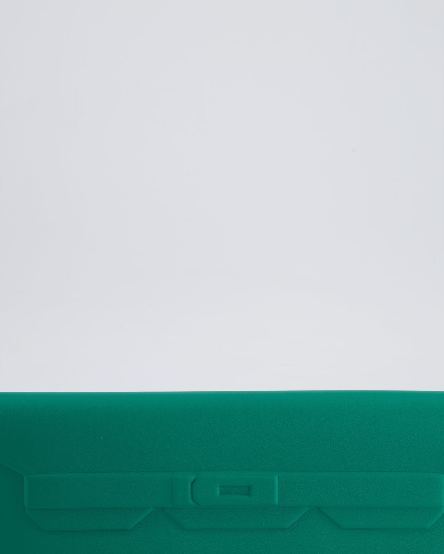 *FIRE PRICE* Hermès Birkin Shadow Cut Clutch Bag In Vert Vertigo Swift Leather