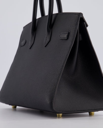 *HOLY GRAIL* Hermès Birkin 25cm Bag in Noir Epsom Leather with Gold Hardware