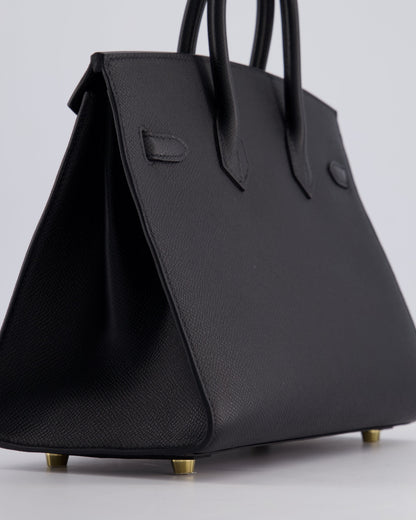 *HOLY GRAIL* Hermès Birkin 25cm Bag in Noir Epsom Leather with Gold Hardware