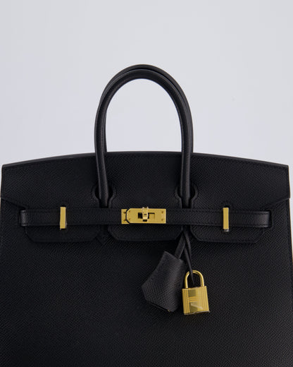 *HOLY GRAIL* Hermès Birkin 25cm Bag in Noir Epsom Leather with Gold Hardware