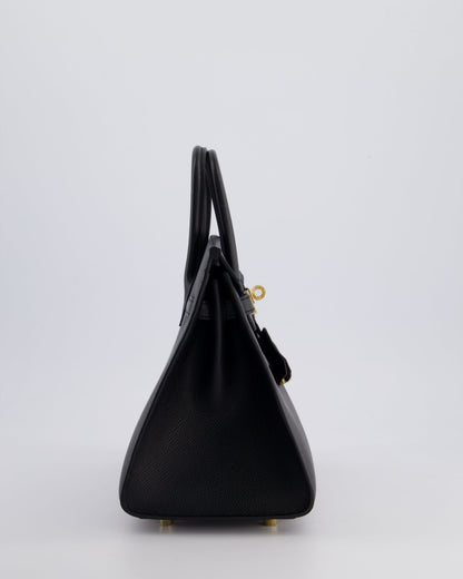 *HOLY GRAIL* Hermès Birkin 25cm Bag in Noir Epsom Leather with Gold Hardware