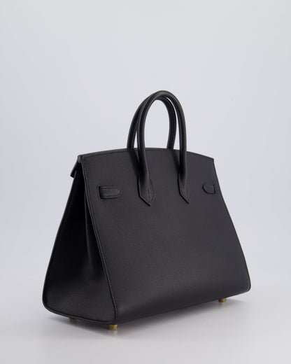 *HOLY GRAIL* Hermès Birkin 25cm Bag in Noir Epsom Leather with Gold Hardware