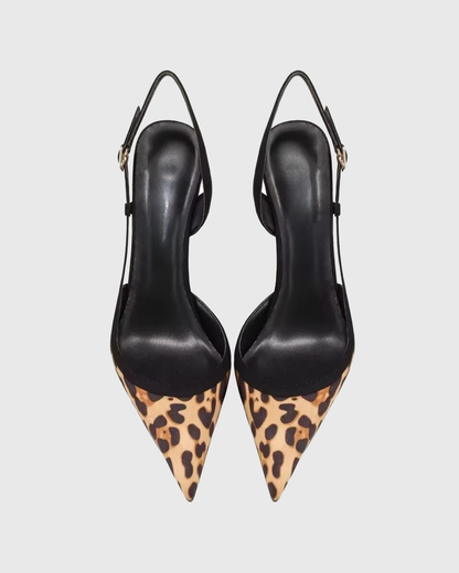 Ruby Leopard Print Slingback Pumps