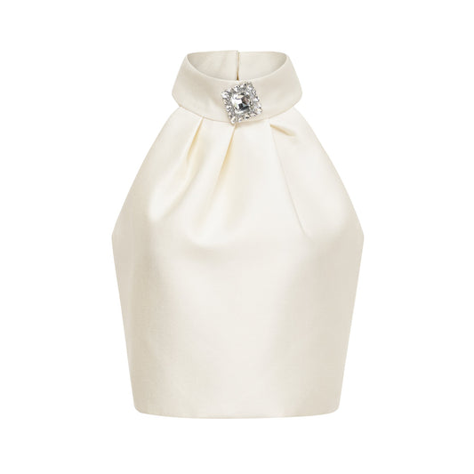 Manon white top & skirt matching set