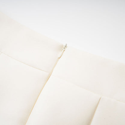 Manon white top & skirt matching set