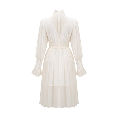 Mirage lace-detail embellished dress