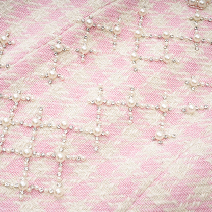 Capucine pearl-embellished mini dress