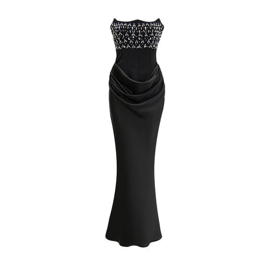 Aurore Crystal Embellished Maxi Dress