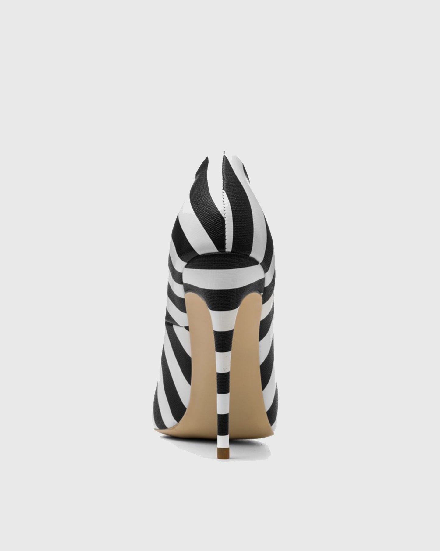 Sabina Zebra Stripe Red Toe Pumps