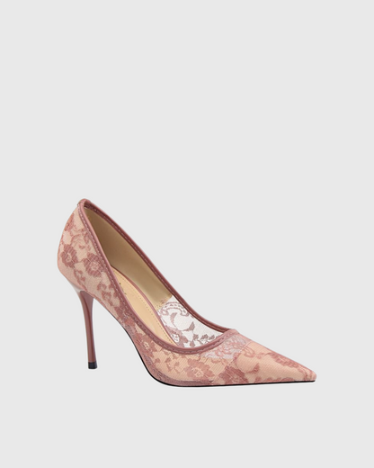 Saidi Lace Pumps In Pink