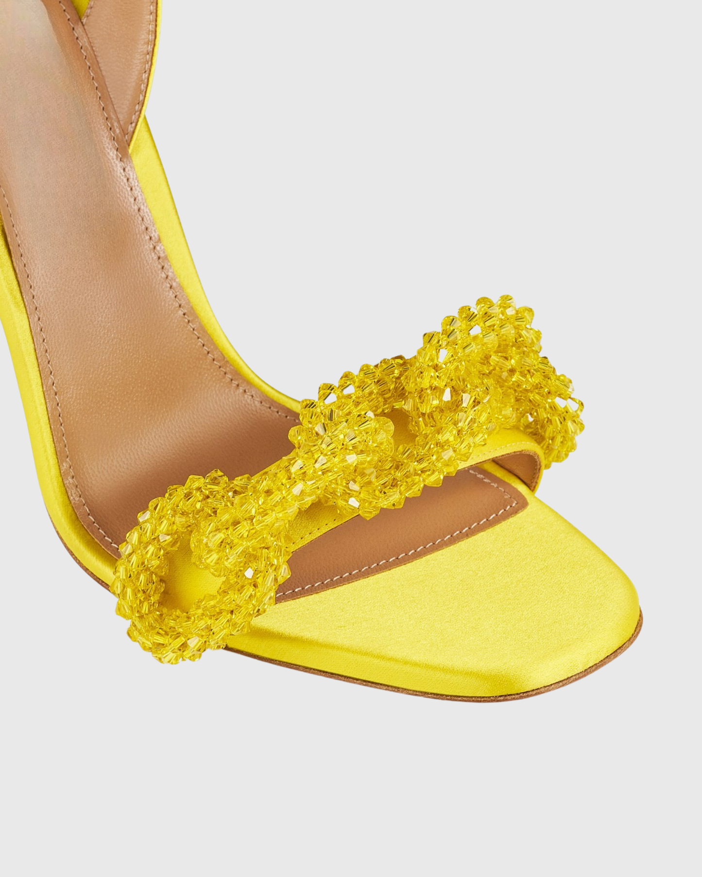 Salem Chain Slingback Sandals In Butter Yellow