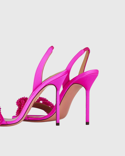 Salem Chain Slingback Sandals In Pink