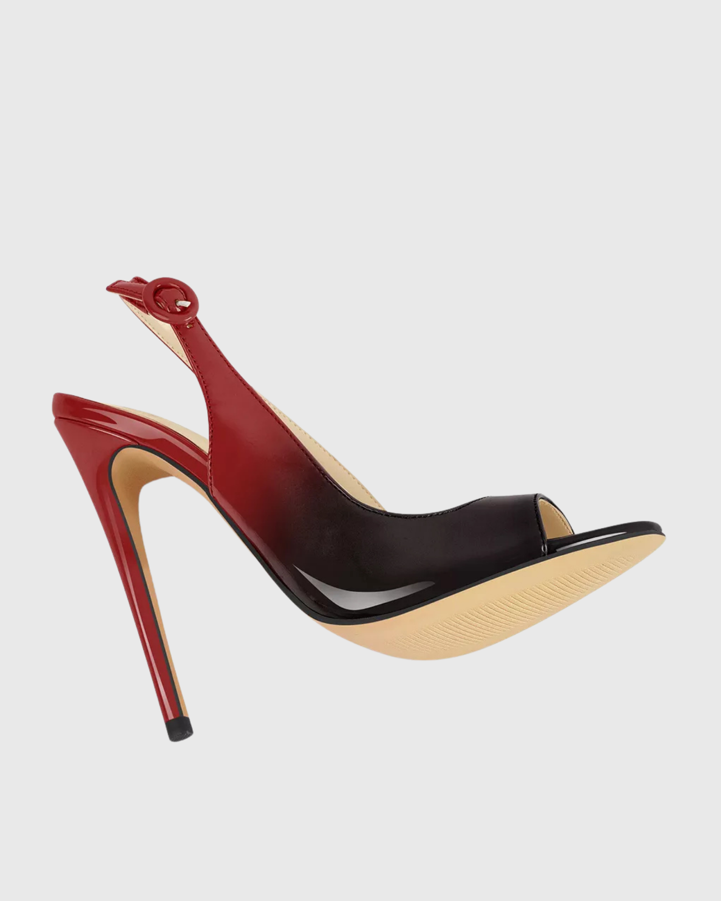Tove Slingback Ombre Sandals In Red