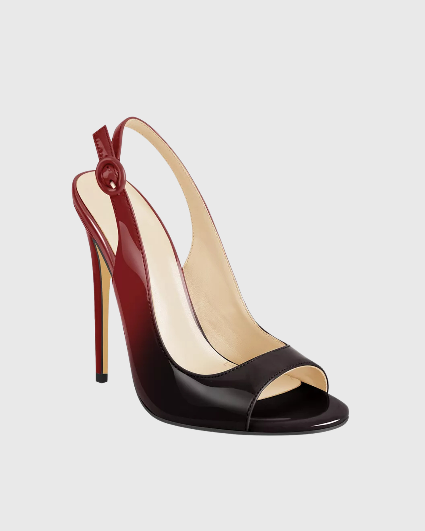Tove Slingback Ombre Sandals In Red