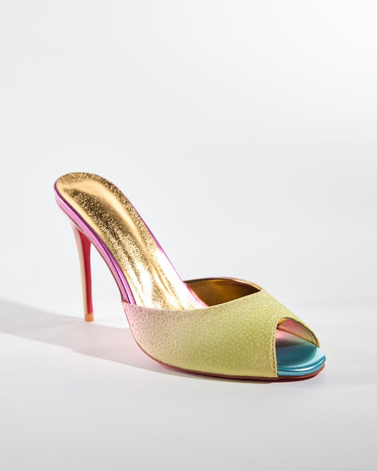 Veda Fish Mouth Slippers In Multicolor