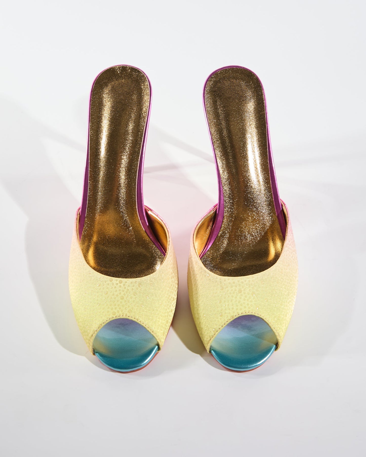 Veda Fish Mouth Slippers In Multicolor