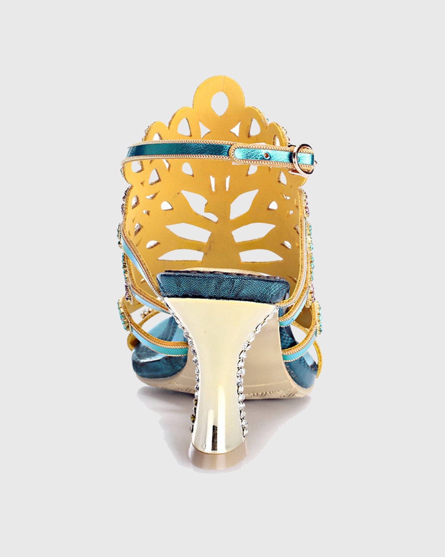 Velia Peacock Wing Strap Sandals