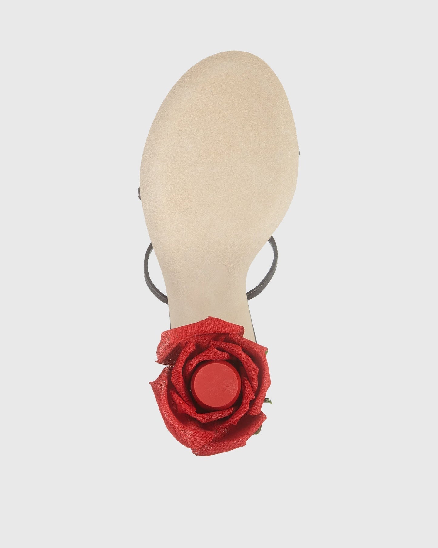 Venice Flower Heel Leather Sandals