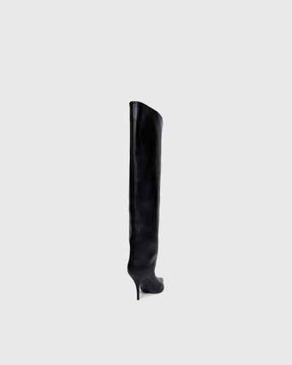 Yayoi Leather Over The Knee Boots