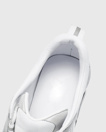 Zahava Lace up Sneaker Flared Heels In Silver