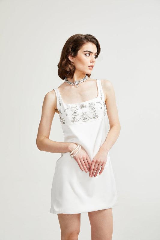 Ardelle Embellished Mini Dress