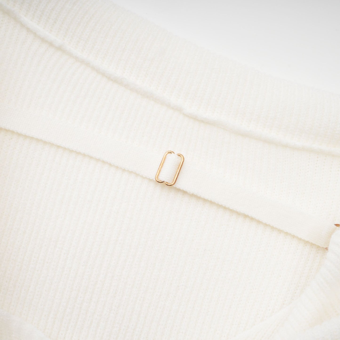 Ava knitted strapless long-sleeve top