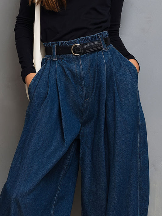 Vintage Loose Elasticated Jeans
