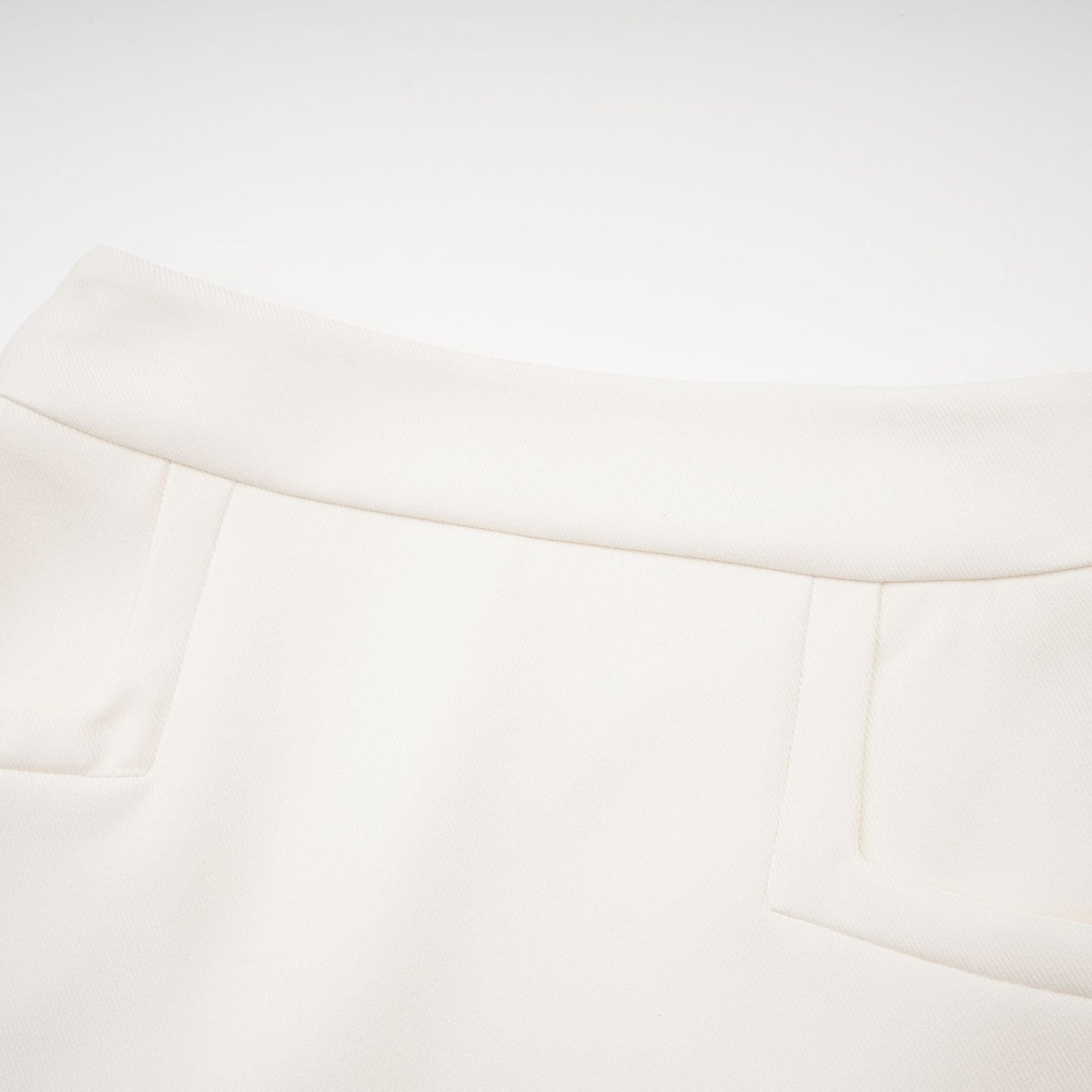 Caitlin white faux-fur jacket & skirt matching set