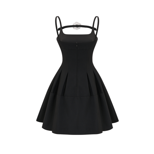 Camellia Pleated Mini Dress