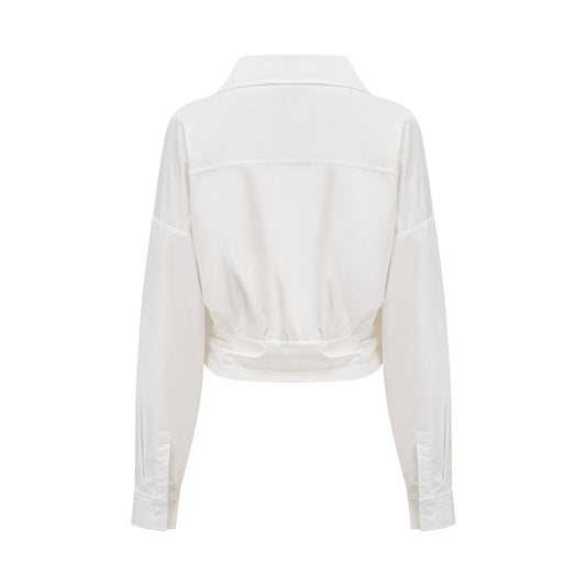 Coline asymmetrical ruched shirt