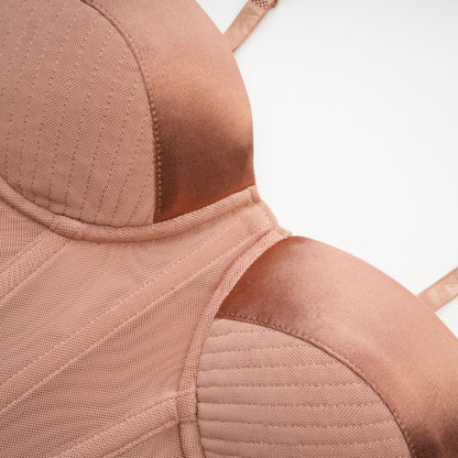 Coline bustier-style mini dress