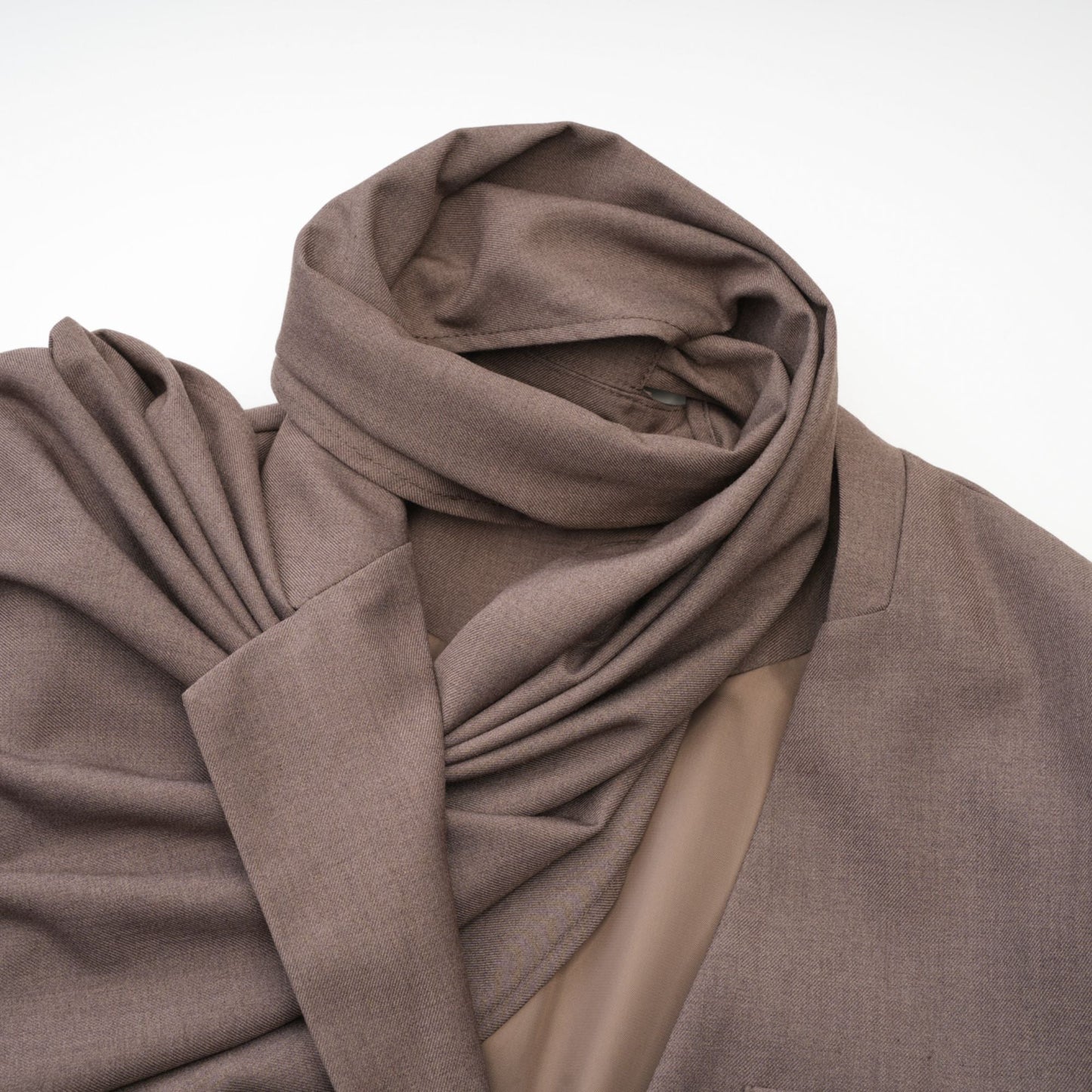 Cyrielle scarf-neck trench coat