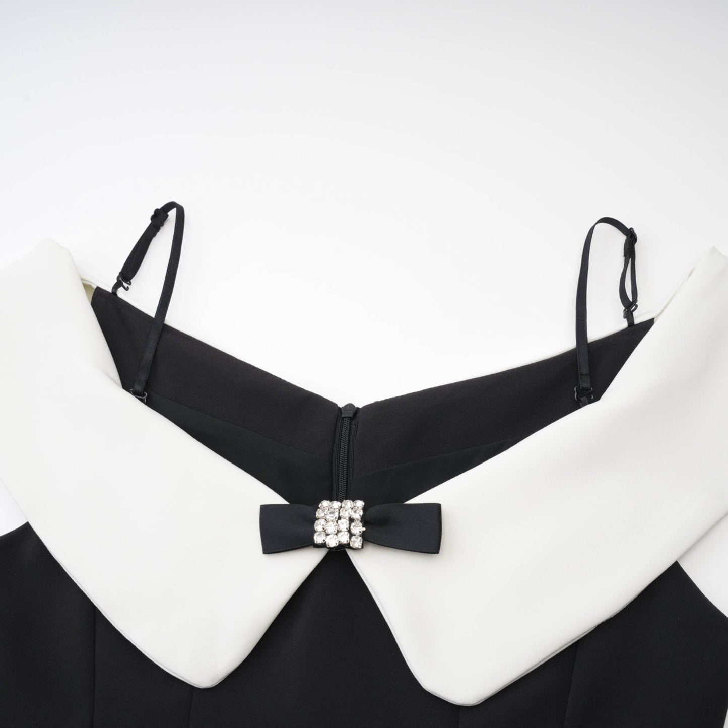 Deniece Black Off-The-Shoulder Mini Dress