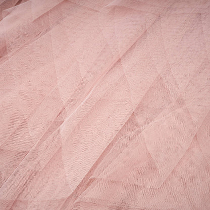 Eilís Pink Bustier Mesh Maxi Dress