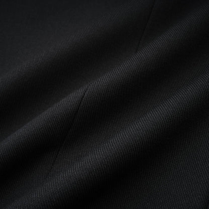 Eithne black double-breasted long coat